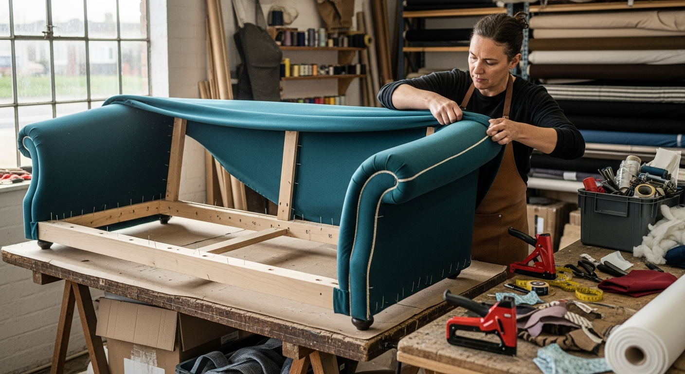 Standard sofa and sectional reupholstery in NJ